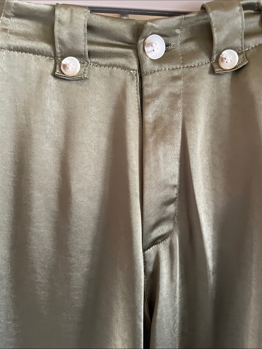 NWT - Astrid Wide Leg Satin Cargo Pants - SzS - Picture 7 of 11